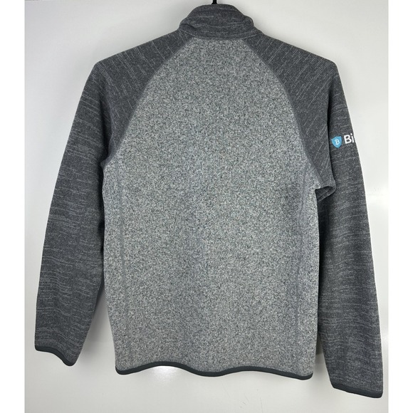 Patagonia Better Sweater Quarter Zip Fleece Pullover Grey Small *Company Logo - Picture 9 of 10
